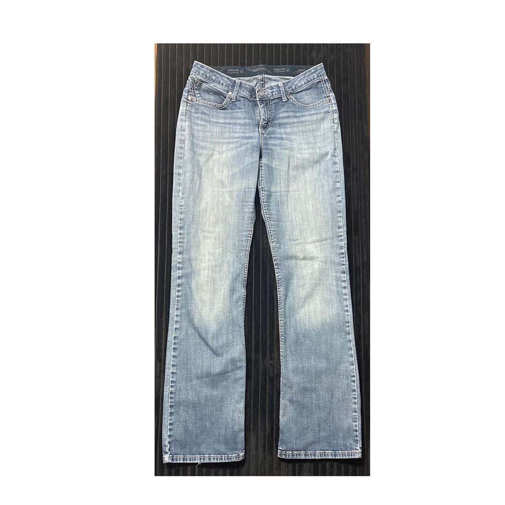 Wrangler Women’s Shiloh Jeans Size 9x36 Medium Wash Stretch Denim